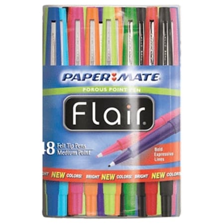 Sanford Paper Mate Flair Fashion Canister Asst Medium 48 Ct Canister SA87233